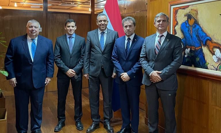 Press 1 Chairman of AlSahl Group Holding, Dr. Magid Gadad, visit to the Ministry of Industry and Commerce Paraguay